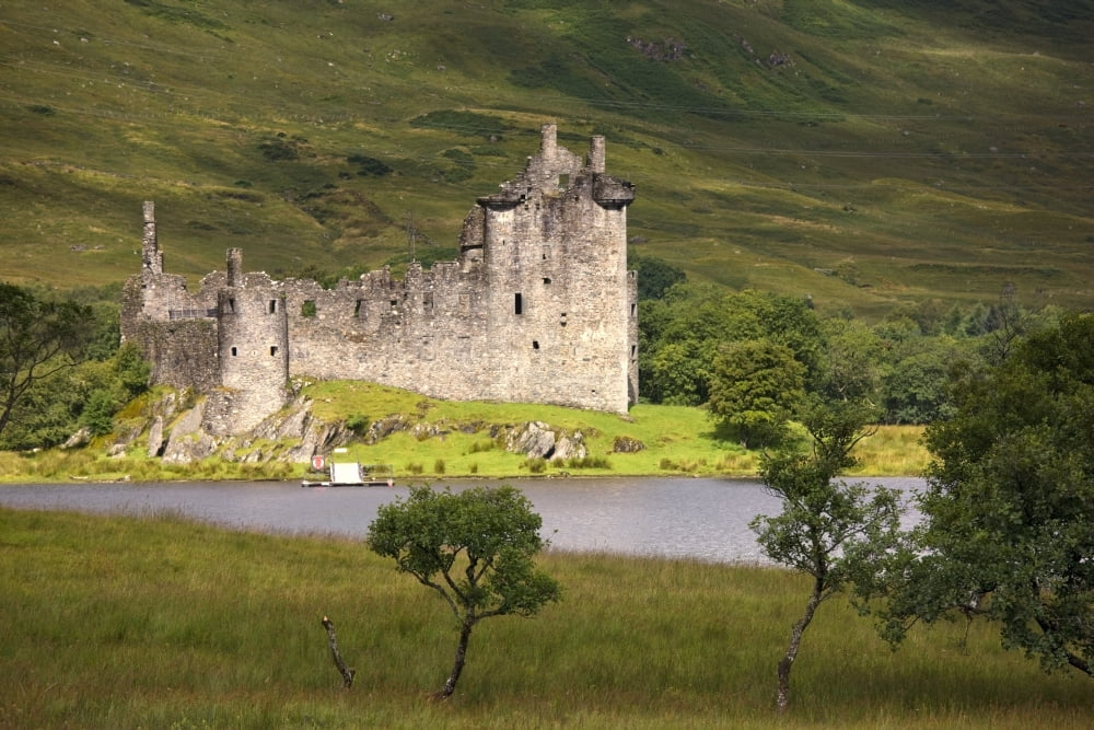 Historic Landmark Scotland Canvas Art - John Short Design Pics (38 x 24)