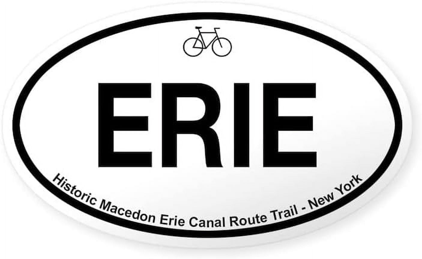 Historic Macedon Canal Route Trail Oval Bumper Sticker, Euro Oval Car