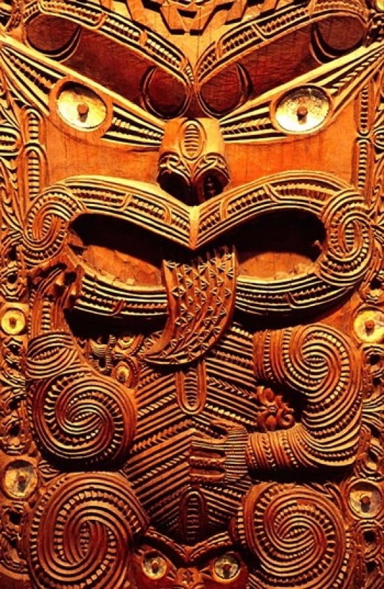 Historic Maori Carving Otago Museum New Zealand Canvas Art - David Wall DanitaDelimont (12 x 17)