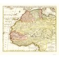 thumbnail image 1 of Historic Map - Africa Northwestern - Everett 1742 - 23 x 26.34 - Vintage Wall Art, 1 of 5