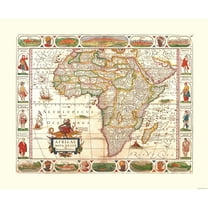 Historic Map - Africa - Visscher - 27.99 x 23 - Vintage Wall Art