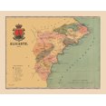 thumbnail image 1 of Historic Map - Alicante Spain - Martine 1904 - Vintage Wall Art, 1 of 4