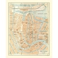 thumbnail image 1 of Historic Map - Amsterdam Netherlands - Baedeker 1910 - 23 x 28.76 - Vintage Wall Art, 1 of 5