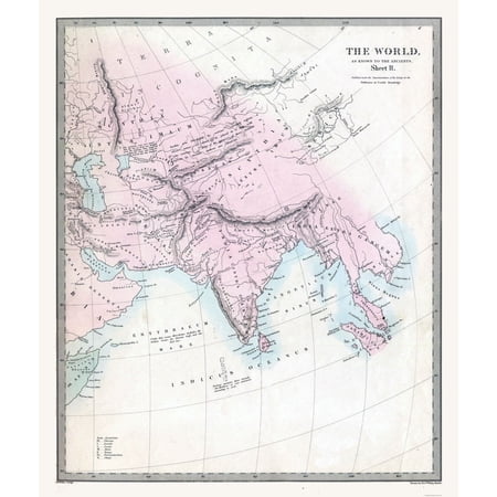 Historic Map - Ancients World - Stanford 1830 - Vintage Wall Art price history and forecast - MAPS OF THE PAST