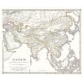 thumbnail image 1 of Historic Map - Asia 9 to 10 Centuries - Spruner 1855 - 27.75 x 23 - Vintage Wall Art, 1 of 5