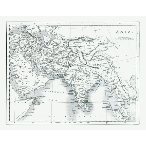Historic Map - Asia - Oxford 1828 - 29.53 x 23 - Vintage Wall Art