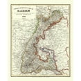 thumbnail image 1 of Historic Map - Baden Wurttemberg Germany - Radefeld 1860 - Vintage Wall Art, 1 of 4
