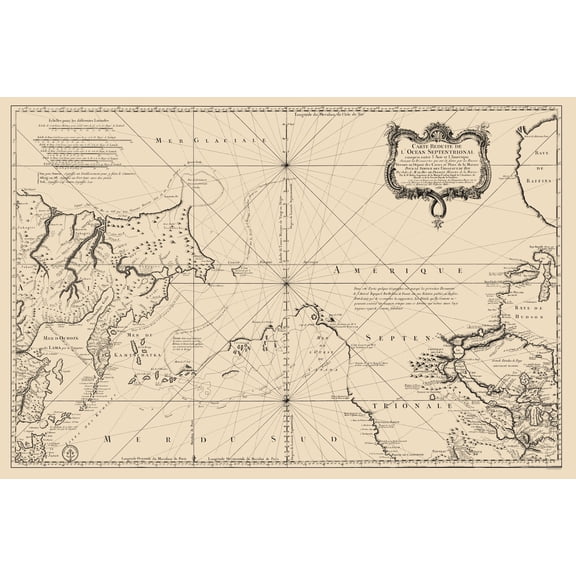 Historic Map - Canada United States Northern - Societe Royale De Loudres 1766