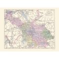 thumbnail image 1 of Historic Map - Cavan County Ireland - Bartholomew 1882 - Vintage Wall Art, 1 of 4