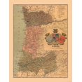 thumbnail image 1 of Historic Map - Douro  Portugal - Martine 1904 - Vintage Wall Art, 1 of 4