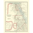 thumbnail image 1 of Historic Map - Egypt Arabia Nubia Abyssinia - Rathbun 1893 - 23 x 29 - Vintage Wall Art, 1 of 5