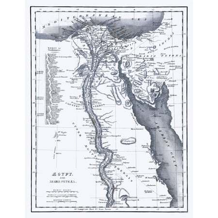 Historic Map - Egypt Arabia - Oxford 1828 - Vintage Wall Art price history and forecast - MAPS OF THE PAST