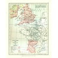 thumbnail image 1 of Historic Map - England France 1259 - Gardiner 1902 - 23 x 29.11 - Vintage Wall Art, 1 of 5