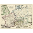thumbnail image 1 of Historic Map - Europe France Britain Germany - Kiepert 1903 - Vintage Wall Art, 1 of 4