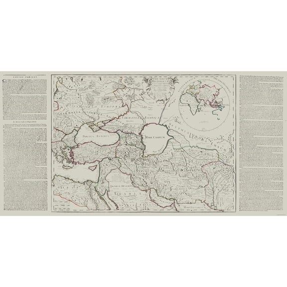 Historic Map - Europe Middle East - De L'isle 1731 - Vintage Wall Art