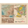 thumbnail image 1 of Historic Map - France Hypsometric Geological - Schrader 1908 - Vintage Wall Art, 1 of 4