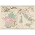 thumbnail image 1 of Historic Map - France Italy Belgium Punic Wars - Drioux 1882 - 33.06 x 23 - Vintage Wall Art, 1 of 1