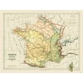thumbnail image 1 of Historic Map - France Physical - Cortambert 1880 - Vintage Wall Art, 1 of 4