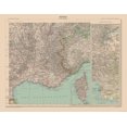 thumbnail image 1 of Historic Map - France Southeast - Schrader 1908 - Vintage Wall Art, 1 of 4