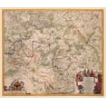 thumbnail image 1 of Historic Map - Franconia Germany - De Wit 1688 - 23 x 26.78 - Vintage Wall Art, 1 of 5