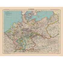 Historic Map - Germany - Schrader 1908 - 29.49 x 23 - Vintage Wall Art