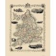 thumbnail image 1 of Historic Map - Great Britain England Wales - Tallis 1851 - 23 x 28.45 - Vintage Wall Art, 1 of 5