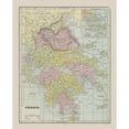 thumbnail image 1 of Historic Map - Greece - Cram 1892 - Vintage Wall Art, 1 of 4