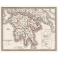 thumbnail image 1 of Historic Map - Greece Peloponnesus Peninsula - Monin 1839 - 28.77 x 23 - Vintage Wall Art, 1 of 5