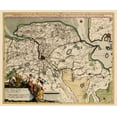 thumbnail image 1 of Historic Map - Groningen Vicinity Netherlands - Visscher 1681 - 23 x 27.89 - Vintage Wall Art, 1 of 5