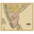 thumbnail image 1 of Historic Map - Hindostan South India - Thomson 1816 - 23 x 27.32 - Vintage Wall Art, 1 of 5