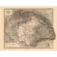 thumbnail image 1 of Historic Map - Hungarian Crown Europe - Stieler 1885 - Vintage Wall Art, 1 of 4