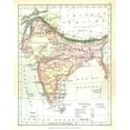 thumbnail image 1 of Historic Map - India 1857 - Gardiner 1902 - 23 x 29.23 - Vintage Wall Art, 1 of 5