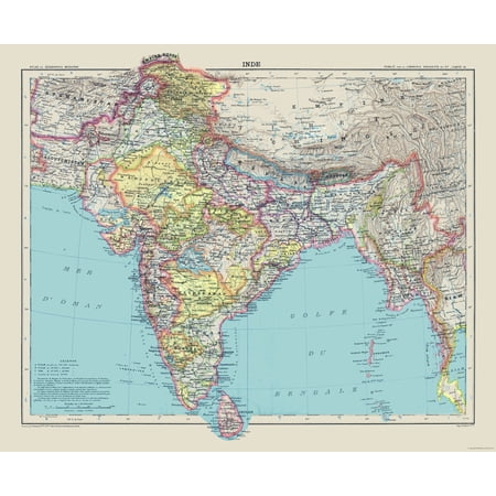 Historic Map - India Sri Lanka Indonesia - Schrader 1908 - Vintage Wall Art