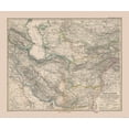 thumbnail image 1 of Historic Map - Iran Afghanistan Pakistan - Stieler 1885 - Vintage Wall Art, 1 of 4