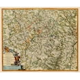 thumbnail image 1 of Historic Map - Lorraine Region France - Visscher 1681 - Vintage Wall Art, 1 of 4