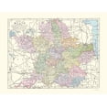 thumbnail image 1 of Historic Map - Meath County Ireland - Bartholomew 1882 - Vintage Wall Art, 1 of 4
