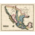 thumbnail image 1 of Historic Map - Mexico - Lucas 1823 - 23 x 28.16 - Vintage Wall Art, 1 of 5