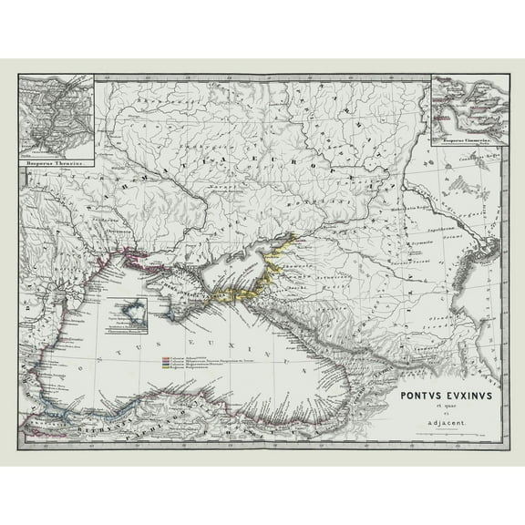 Historic Map - Middle East Ancient - Spruner 1865 - 29.61 x 23 - Vintage Wall Art