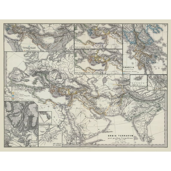 Historic Map - Middle East Asia Europe - Spruner 1865 - Vintage Wall Art
