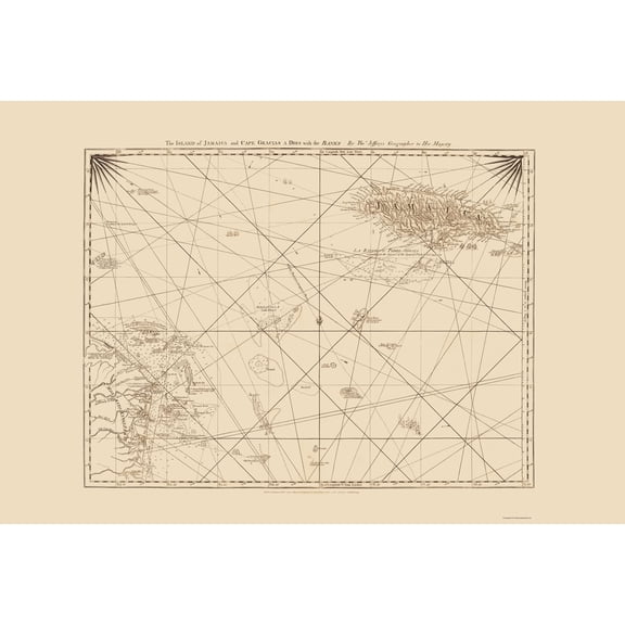 Historic Map - Mosquito Coast Jamaica - Jefferys 1775 - 23 x 33.96 - Vintage Wall Art