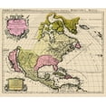 thumbnail image 1 of Historic Map - North America - Jaillot 1694 - Vintage Wall Art, 1 of 4
