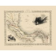 thumbnail image 1 of Historic Map - Panama Isthmus - Tallis 1851 - 23 x 28.83 - Vintage Wall Art, 1 of 5