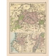 thumbnail image 1 of Historic Map - Paris Marseilles Lyons France - Bartholomew 1892 - Vintage Wall Art, 1 of 4