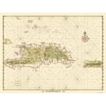 thumbnail image 1 of Historic Map - Puerto Rico - 1769 - 30 x 23 - Vintage Wall Art, 1 of 5