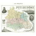 thumbnail image 1 of Historic Map - Puy de Dome Department France - Migeon 1869 - Vintage Wall Art, 1 of 4