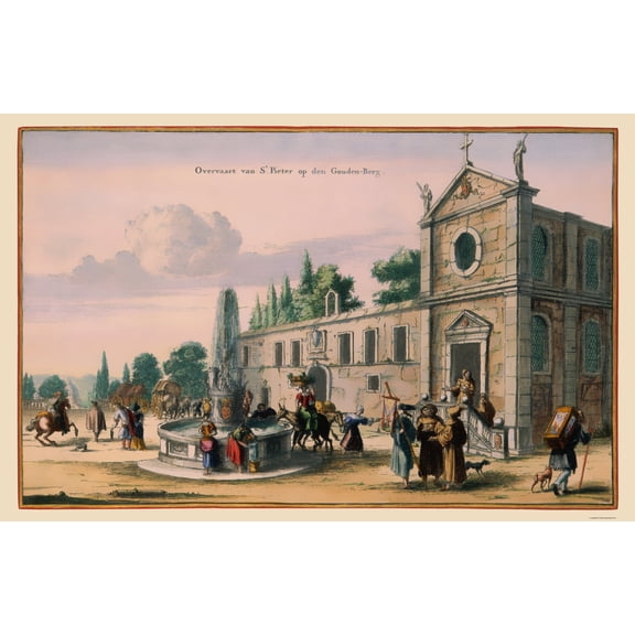 Historic Map - Rome Italy - Visscher 1681 - 23 x 35.73 - Vintage Wall Art