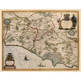 thumbnail image 1 of Historic Map - Rome Province Italy - Blaeu 1640 - Vintage Wall Art, 1 of 4