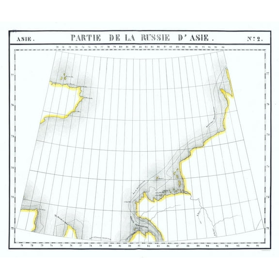 Historic Map - Russia - 27.24 x 23 - Vintage Wall Art