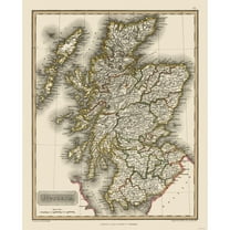 Historic Map - Scotland - Constable 1817 - 23 x 28.54 - Vintage Wall Art