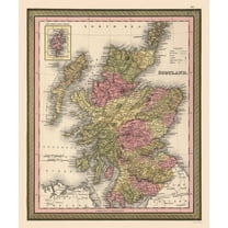 Historic Map - Scotland - Smith 1808 - 23 x 27.48 - Vintage Wall Art